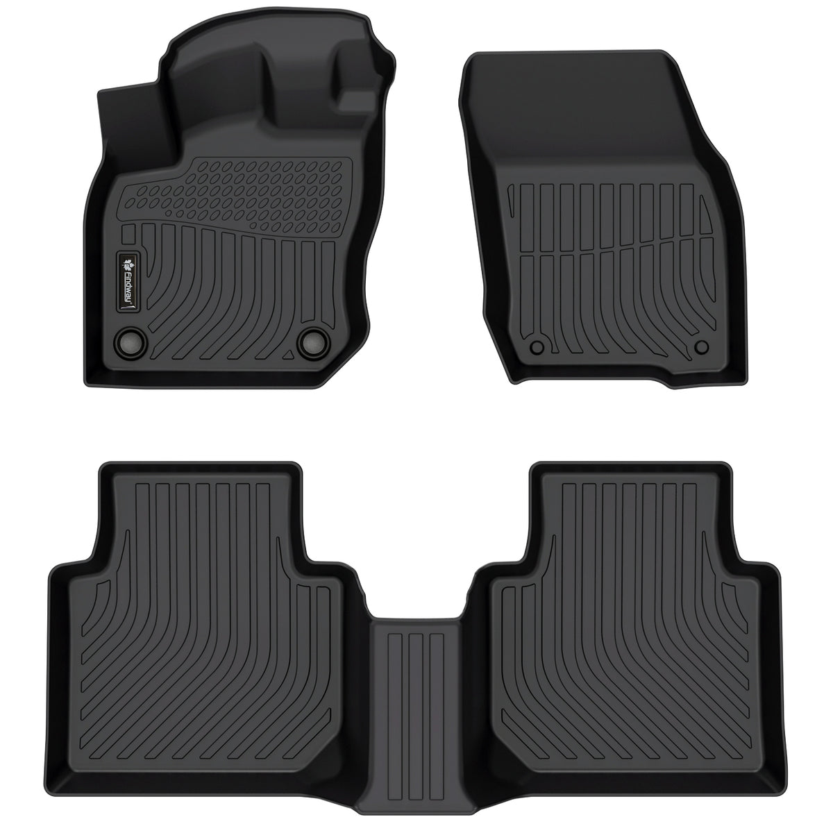 Set of four Findway car floor mats for Volkswagen Tiguan on a white background