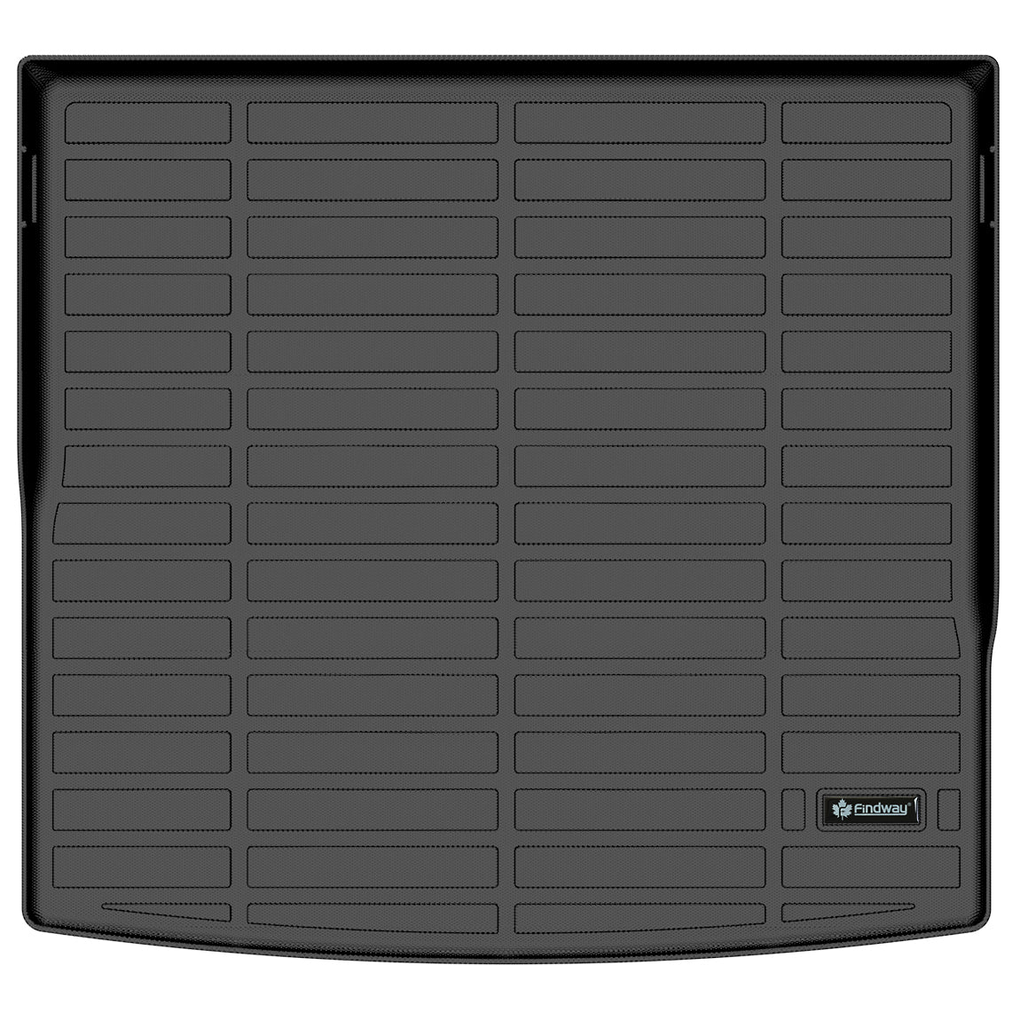 Findway cargo mat with a Findway logo for Volkswagen Tiguan on a white background