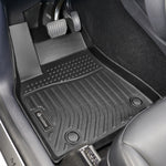 Findway F100 3D Car Floor Mat / Liner (1st Row & 2nd Row) for 2020-2022 Tesla Model Y - 65020N