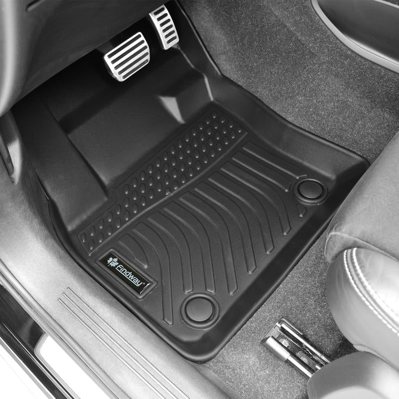 Findway F100 3D Car Floor Mat / Liner (1st Row & 2nd Row) for 2019-2025 Volvo XC40 - 68100N