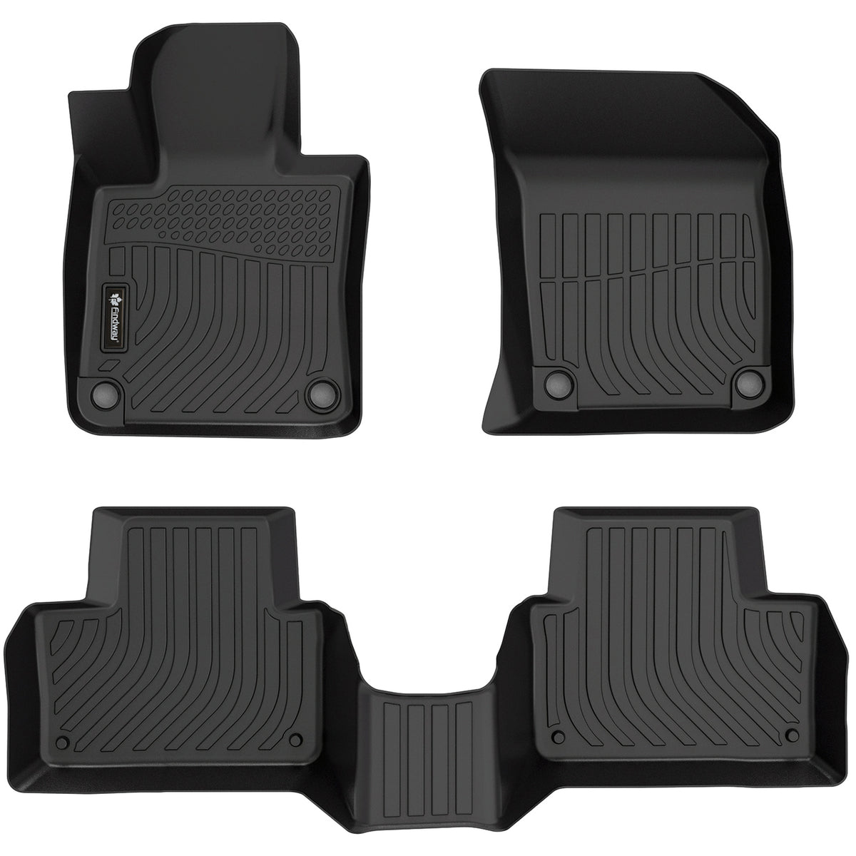 Tapis de sol 3D Findway F100 (1re et 2e rangées) pour Volvo V60 essence (2019-2021), V60 Cross Country (2020-2025) et Volvo S60 essence (2019-2025) - 68130N