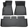 Findway F100 3D Car Floor Mat / Liner (1st Row & 2nd Row) for 2021-2024 Tesla Model S - 65050N