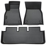 Findway F100 3D Car Floor Mat / Liner (1st Row & 2nd Row) for 2021-2024 Tesla Model S - 65050N