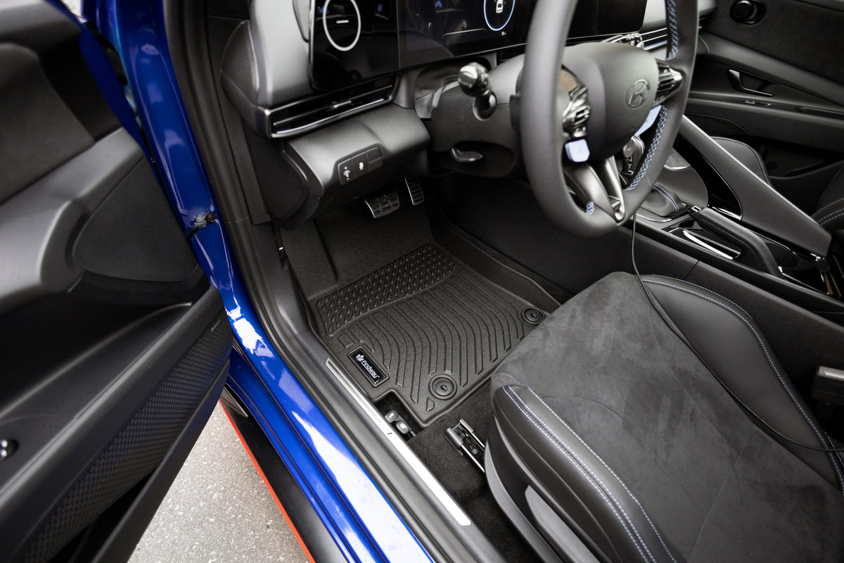 Findway F100 3D Car Floor Mat / Liner (1st Row & 2nd Row) for 2021-2026 Hyundai Elantra / Elantra N Series with Automatic Transmisson - 28410N