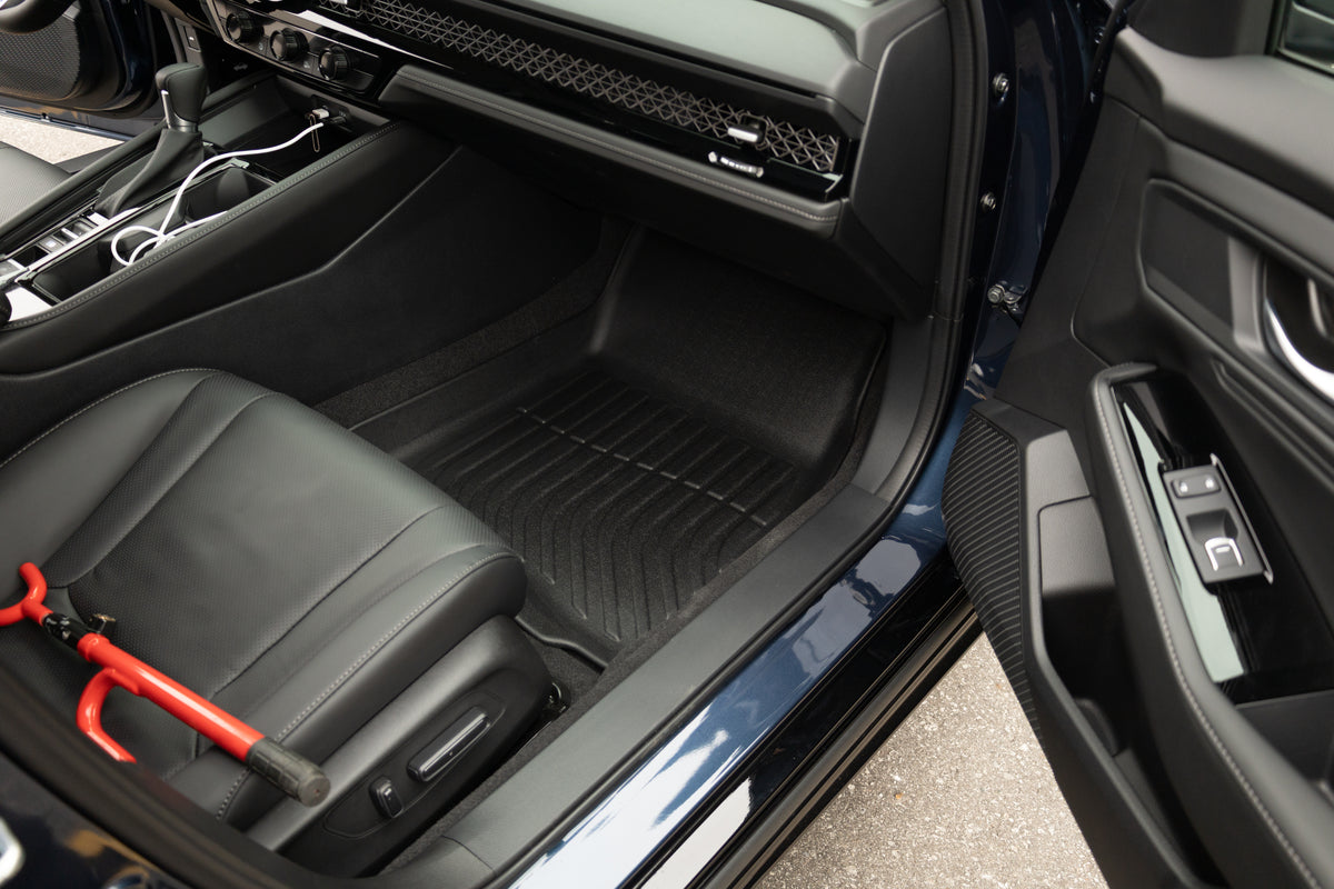 Tapis de sol 3D Findway F100 (1re et 2e rangées) pour Honda Civic Berline 2016-2021 / Honda Civic Hatchback 2017-2021 / Honda Insight 2019-2022 - 26200N