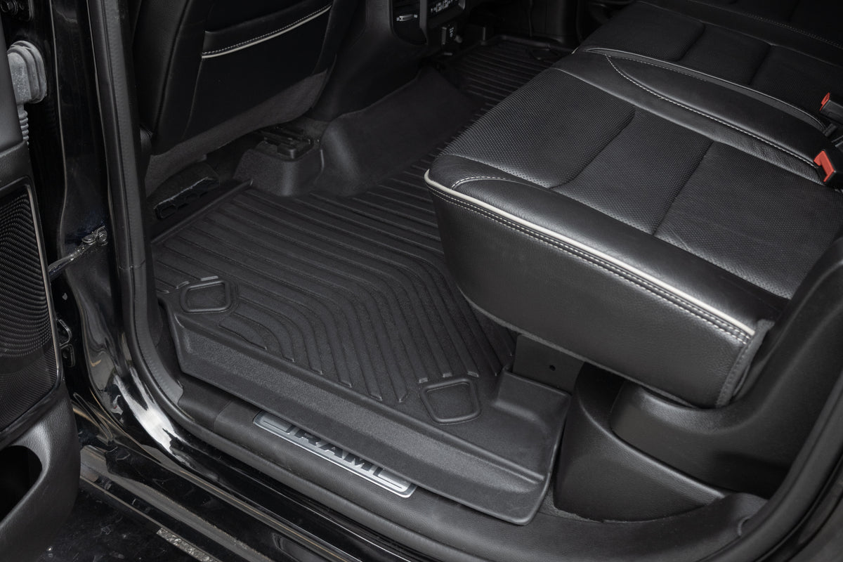 Findway F100 3D Car Floor Mat / Liner (1st Row & 2nd Row) for 2019-2024 RAM 1500 Crew Cab - 19120N