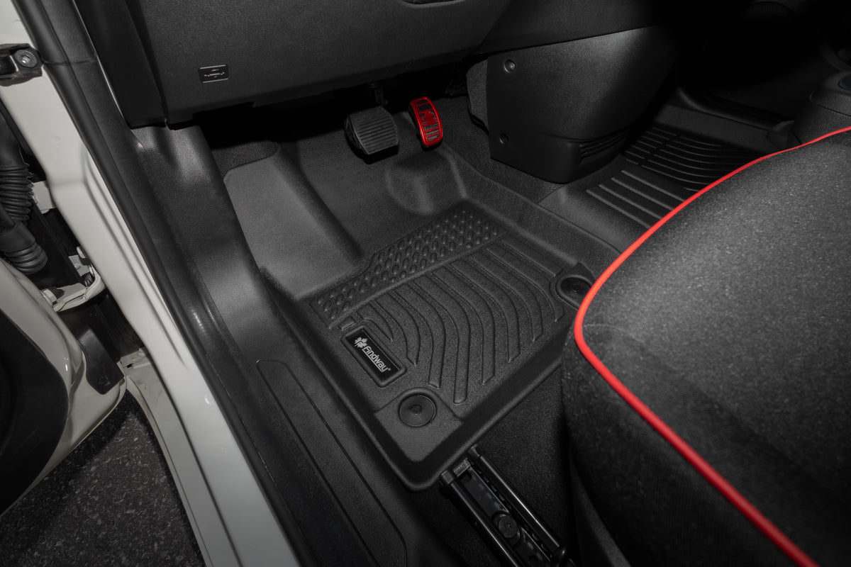 Findway F100 3D Car Floor Mat / Liner (1st Row & 2nd Row) for 2025-2026 Fiat 500e BEV - 21010N