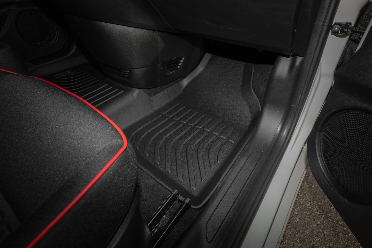 Findway F100 3D Car Floor Mat / Liner (1st Row & 2nd Row) for 2025-2026 Fiat 500e BEV - 21010N
