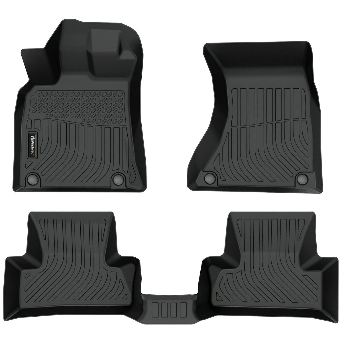 Tapis de sol 3D Findway F100 (1re et 2e rangées) pour Audi Q5/SQ5 2009-2017 - 06030N