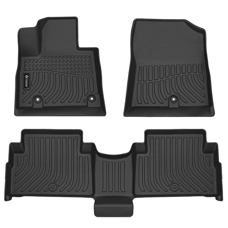 Findway F100 3D Car Floor Mat / Liner (1st Row & 2nd Row) for 2021-2023 Hyundai Santa-Fe Hybrid - 28460N