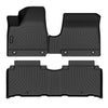 Findway F100 3D Car Floor Mat / Liner (1st Row & 2nd Row) for 2022-2024 Hyundai Ioniq 5 with Non-Sliding Center Console - 28480N