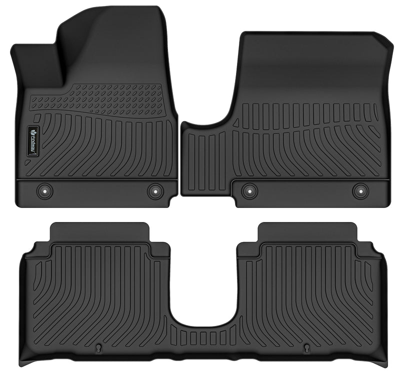 Findway F100 3D Car Floor Mat / Liner (1st Row & 2nd Row) for 2022-2024 Hyundai Ioniq 5 with Ultimate Package - 28520N