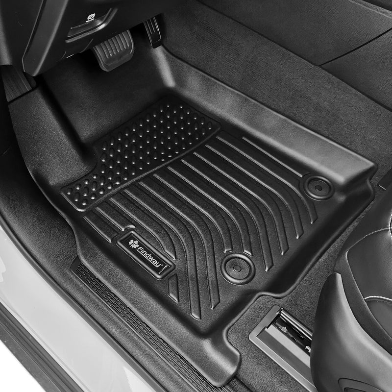 Findway F100 3D Car Floor Mat / Liner (1st Row, 2nd Row & 3rd Row) for 2021-2024 Jeep Grand Cherokee L 6-Seater w/o Rear Console - 3321AN