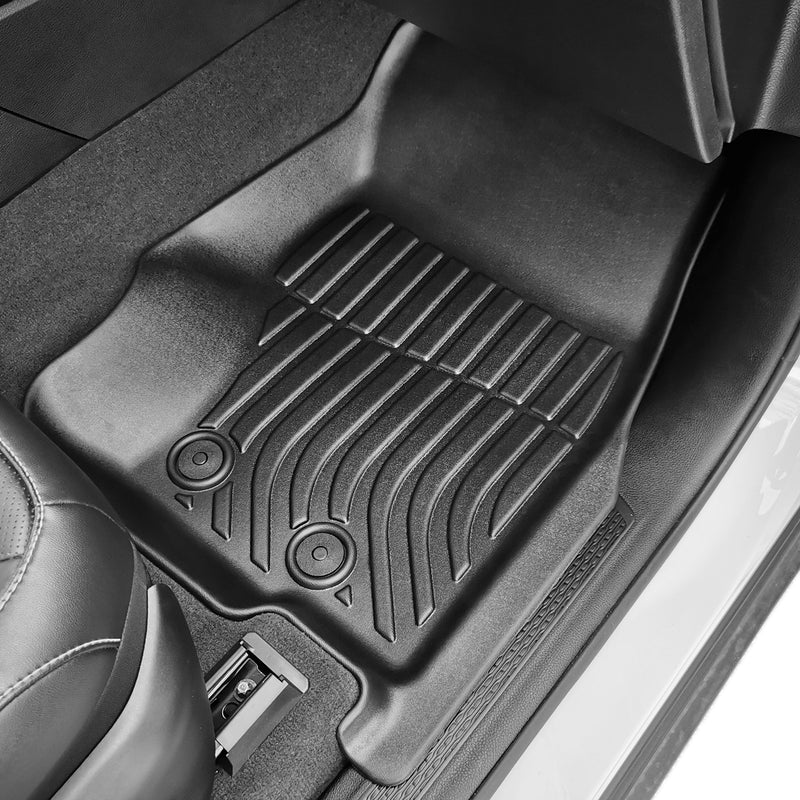 Findway F100 3D Car Floor Mat / Liner (1st Row, 2nd Row & 3rd Row) for 2021-2024 Jeep Grand Cherokee L 6-Seater w/o Rear Console - 3321AN