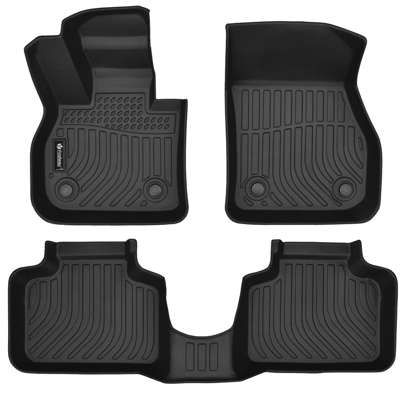 Findway F100 3D Car Floor Mat / Liner (1st Row & 2nd Row) for 2017-2024 Mini Countryman - 42060N