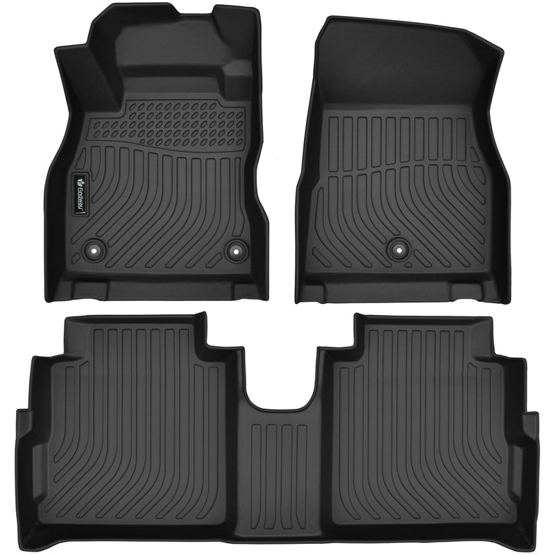 Findway F100 3D Car Floor Mat / Liner (1st Row & 2nd Row) for 2018-2024 Nissan Kicks - 46290N