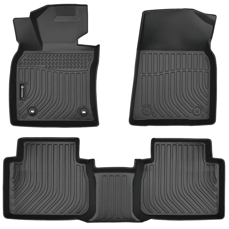 Findway F100 3D Car Floor Mat / Liner (1st Row & 2nd Row) for 2018-2024 Toyota Camry FWD Non Hybrid - 62300N