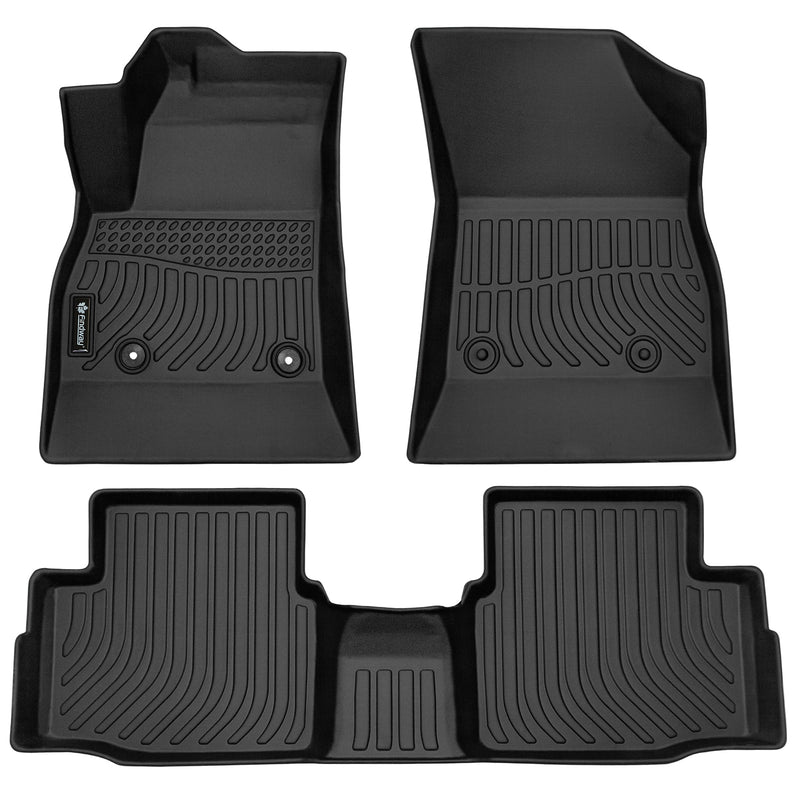 Findway F100 3D Car Floor Mat / Liner (1st Row & 2nd Row) for 2017-2019 Chevrolet Cruze - 12080N