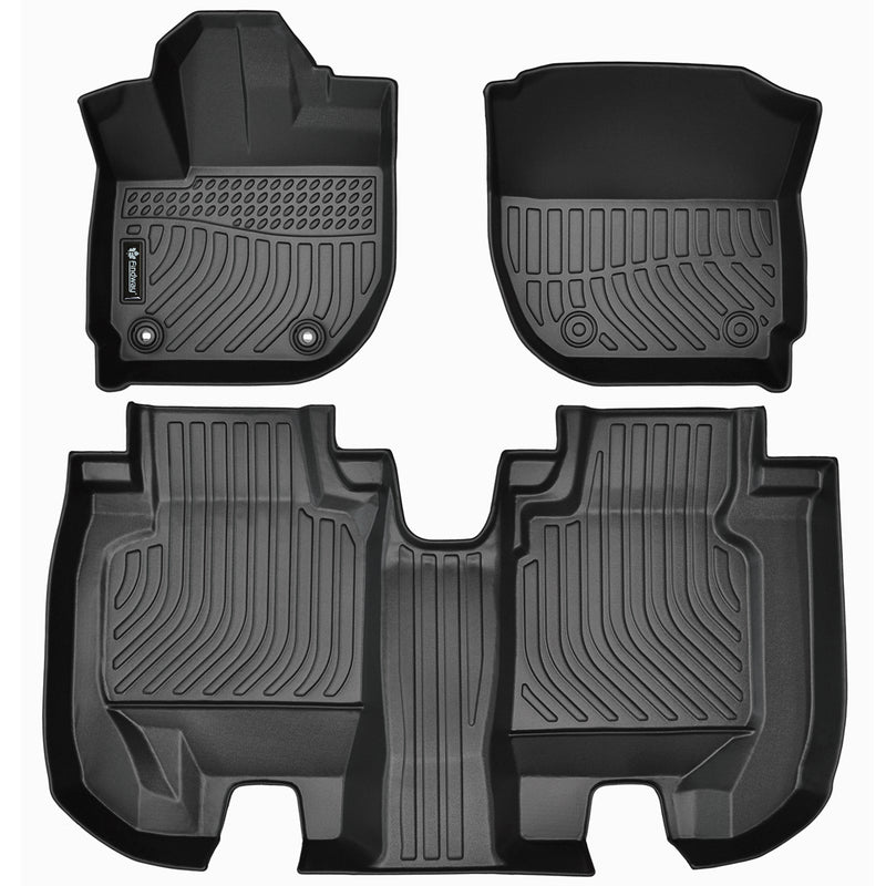 Findway F100 3D Car Floor Mat / Liner (1st Row & 2nd Row) for 2016-2022 Honda HR-V Automatic Transmission - 26190N