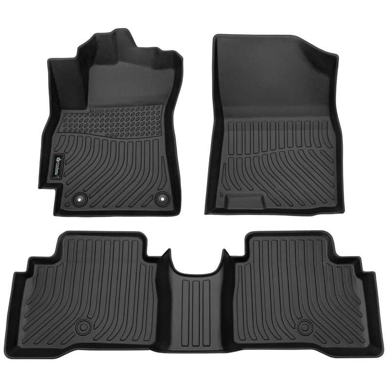 Findway F100 3D Car Floor Mat / Liner (1st Row & 2nd Row) for 2021-2024 Hyundai Elantra Hybrid with Automatic Transmission - 28470N