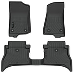 Findway F100 3D Car Floor Liner (1st Row & 2nd Row) for 2021-2023 Jeep Wrangler Unlimited 4xe - 33190N