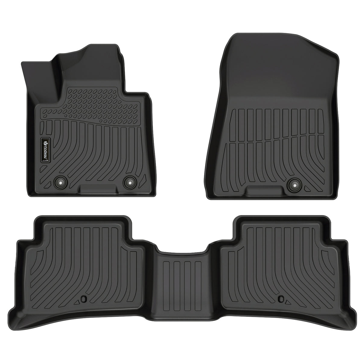 Findway F100 3D Car Floor Mat / Liner (1st Row & 2nd Row) for 2017-2022 Kia Sportage - 34150N