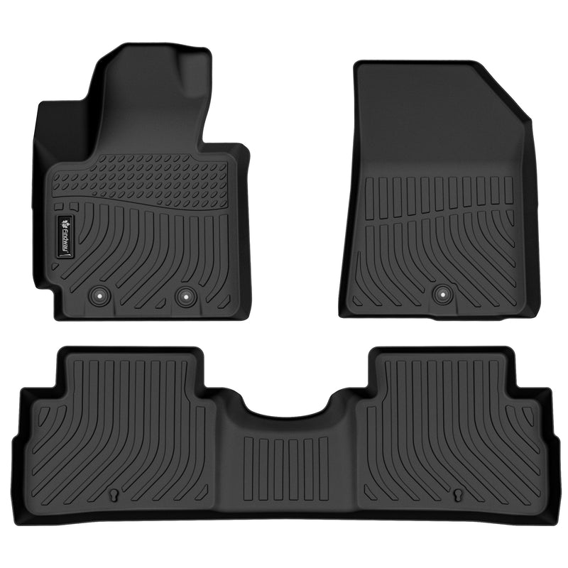 Findway F100 3D Car Floor Mat / Liner (1st Row & 2nd Row) for 2014-2019 Kia Soul - 34250N