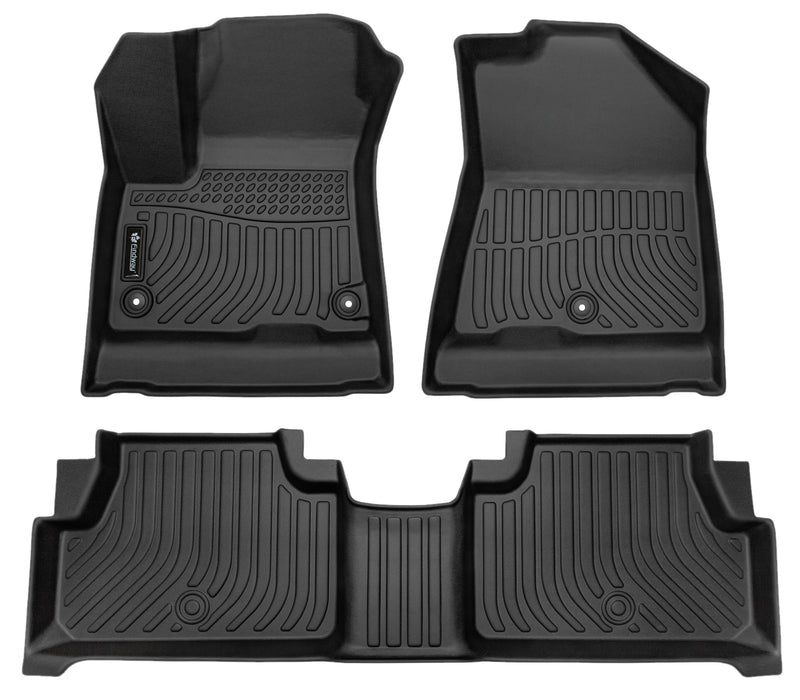 Findway F100 3D Car Floor Mat / Liner (1st Row & 2nd Row) for 2020-2023 Kia Soul EV - 34290N