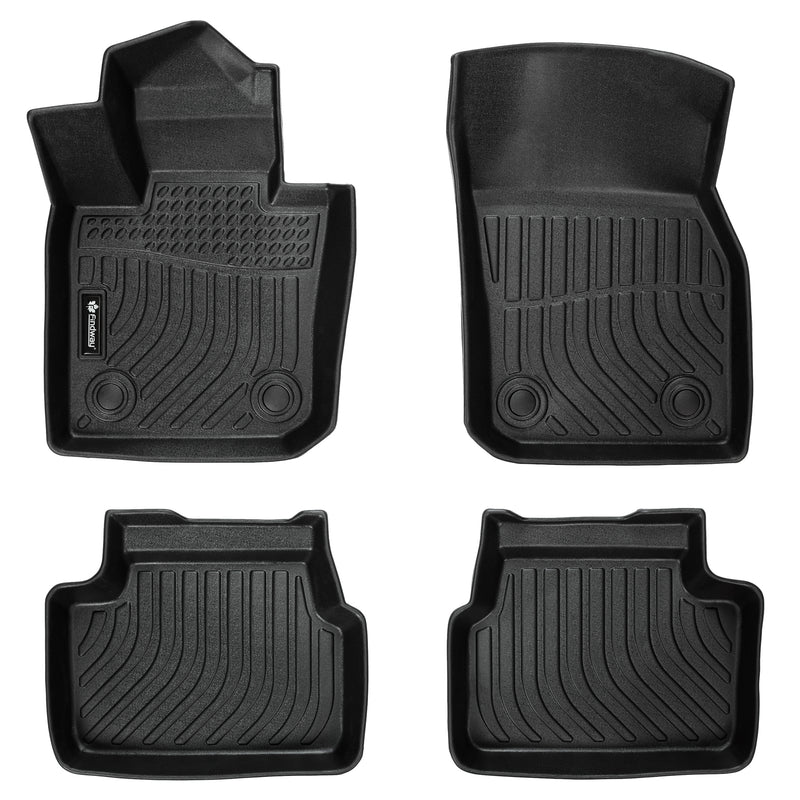 Findway F100 3D Car Floor Mat / Liner (1st Row & 2nd Row) for 2015-2024 Mini 5-Door Hardtop - 42050N